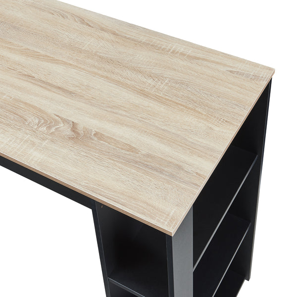 Bartisch Danderyd 120x60x106 cm mit 3 Ablagefächern [en.casa]