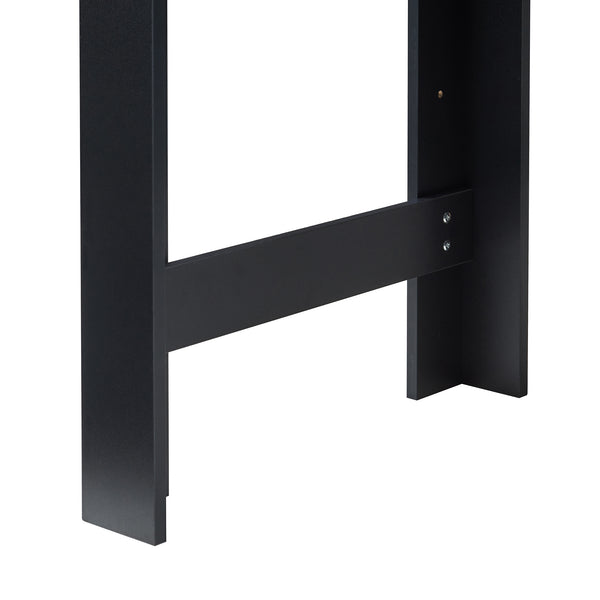 Bartisch Danderyd 120x60x106 cm mit 3 Ablagefächern [en.casa]