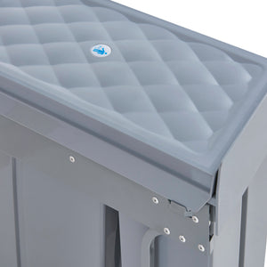 Einbau-Mülleimer Froland 2/3 Fächer Grau versch. Ausführungen [en.casa]