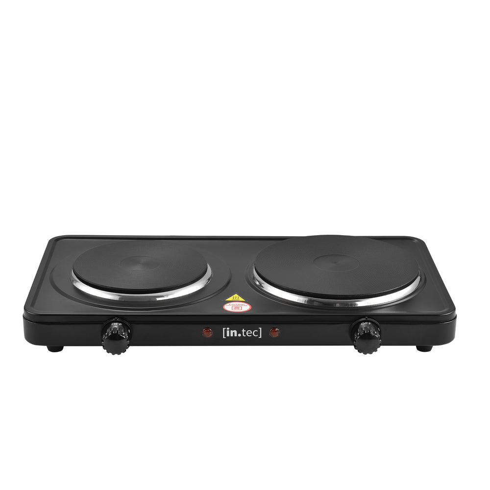 Elektrische Kochplatte Gusseisen Schwarz [in.tec] - premiumXL