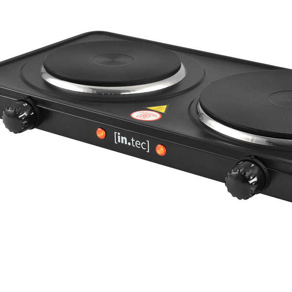 Elektrische Kochplatte Gusseisen Schwarz [in.tec]