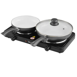 Elektrische Kochplatte Gusseisen Schwarz [in.tec]