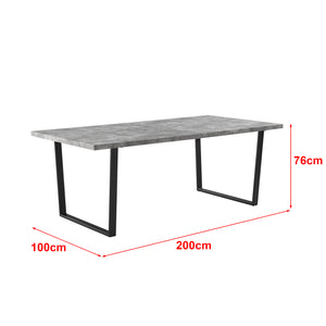 Esstisch Skurup 200x100x76cm versch. Farben en.casa