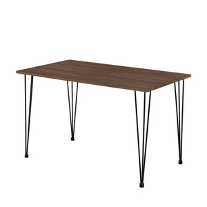 Essgruppe Vihti (Set 5-tlg) 120x70 cm Grau [en.casa]