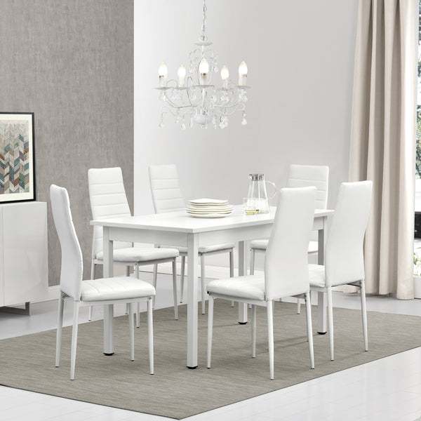 Essgruppe Bjerkvik (Set, 7-tlg) 140x60 cm in versch. Farben [en.casa]