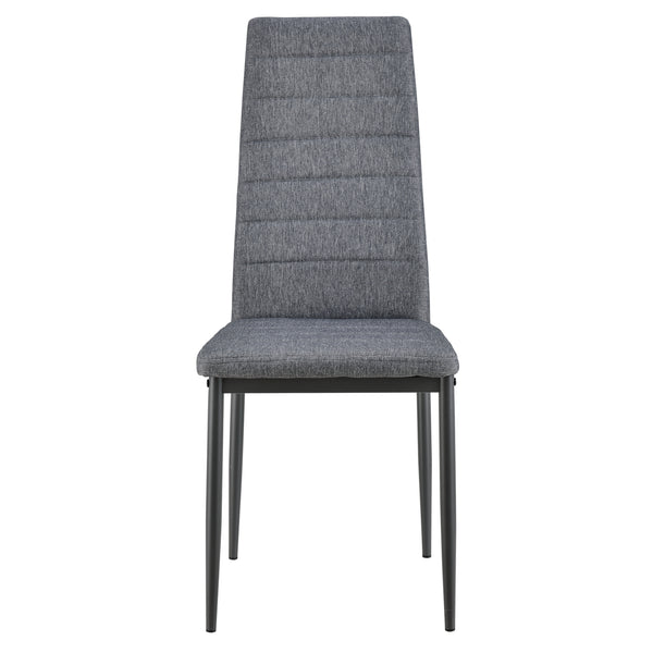 Essgruppe Honningsvåg 5-tlg. mit 120x60 cm Tisch und 4 Polsterstühlen en.casa