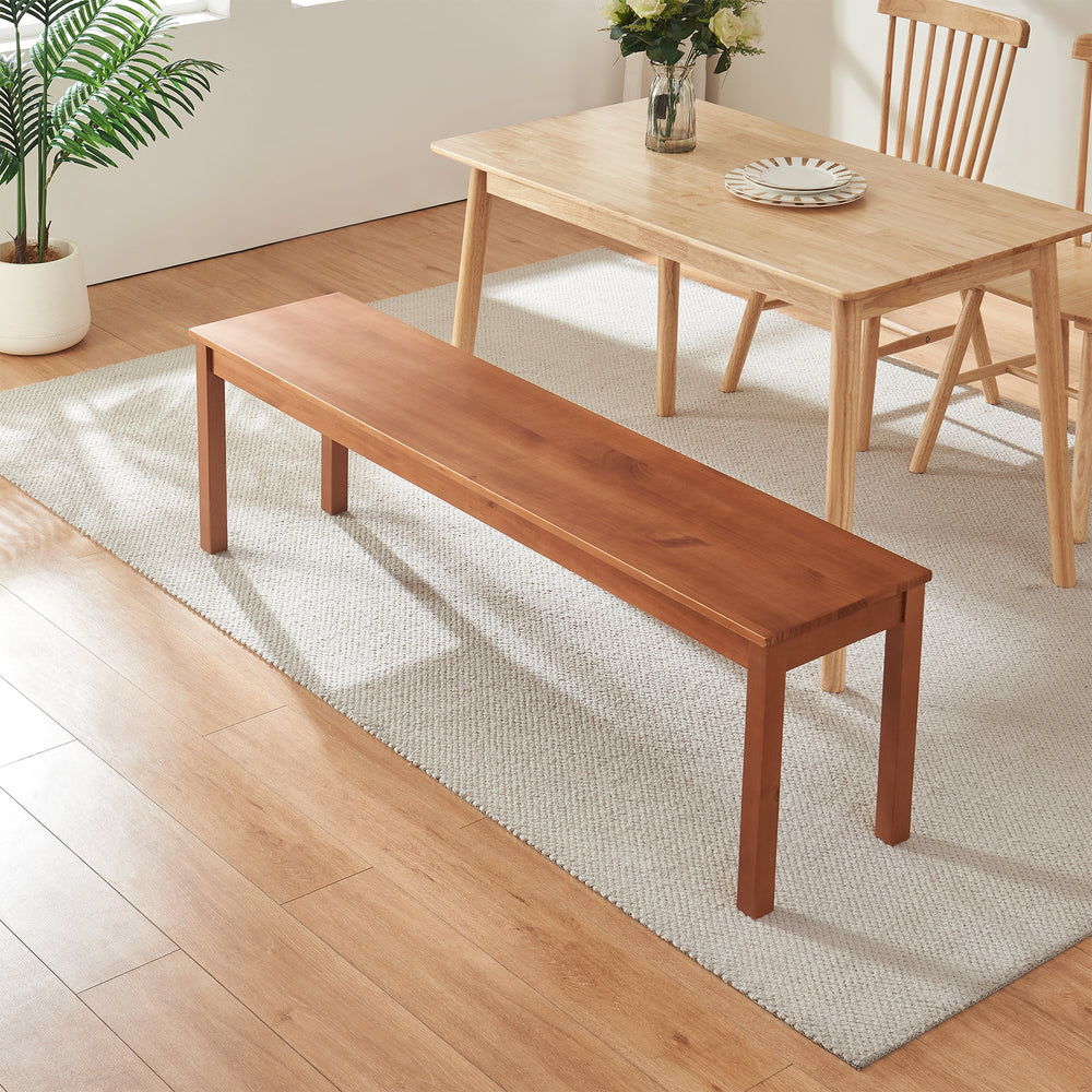 Esszimmerbank aus Holz Trerunulu [en.casa]