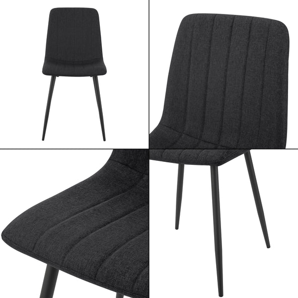 Esszimmerstuhl Elsern 2er Set in versch. Farben [en.casa]