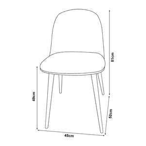 Esszimmerstuhl Kangasala 2er Set in versch. Farben [en.casa]