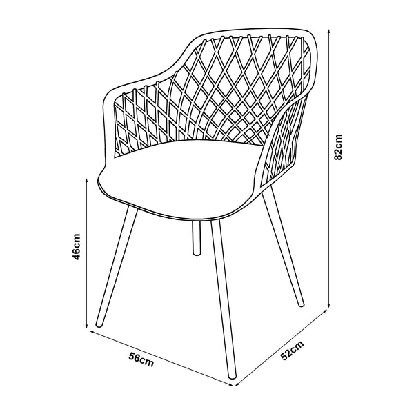 Esszimmerstuhl Kangasniemi 2er Set in versch. Farben [en.casa]