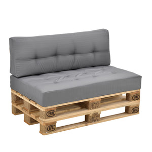 Rückenkissen Eckkissen Sitzkissen für Euro-Paletten-Sofa Palettenkissen Auflage In/Outdoor Polster Möbel + Palette [en.casa]