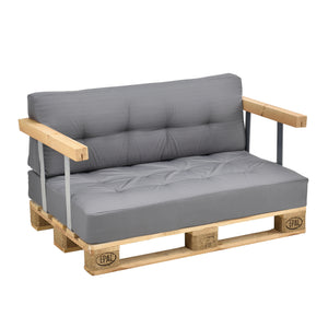 Rückenkissen Eckkissen Sitzkissen für Euro-Paletten-Sofa Palettenkissen Auflage In/Outdoor Polster Möbel + Palette [en.casa]