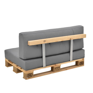 Rückenkissen Eckkissen Sitzkissen für Euro-Paletten-Sofa Palettenkissen Auflage In/Outdoor Polster Möbel + Palette [en.casa]
