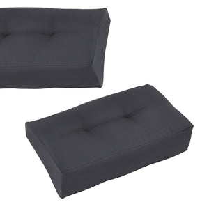 Rückenkissen Eckkissen Sitzkissen für Euro-Paletten-Sofa Palettenkissen Auflage In/Outdoor Polster Möbel + Palette [en.casa]