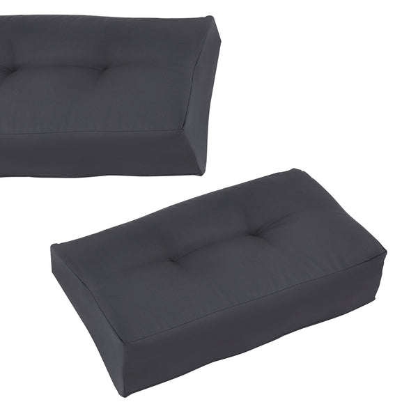 Rückenkissen Eckkissen Sitzkissen für Euro-Paletten-Sofa Palettenkissen Auflage In/Outdoor Polster Möbel + Palette [en.casa]
