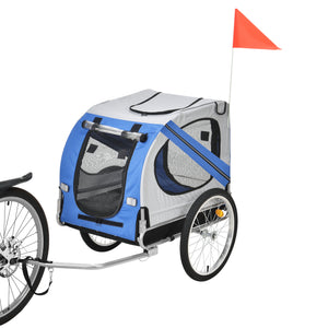 Fahrradanhänger Max. 26 kg Hunde Transport Wetterfest Gelb/Blau pro.tec