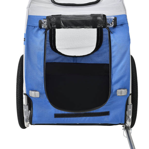Fahrradanhänger Max. 26 kg Hunde Transport Wetterfest Gelb/Blau pro.tec