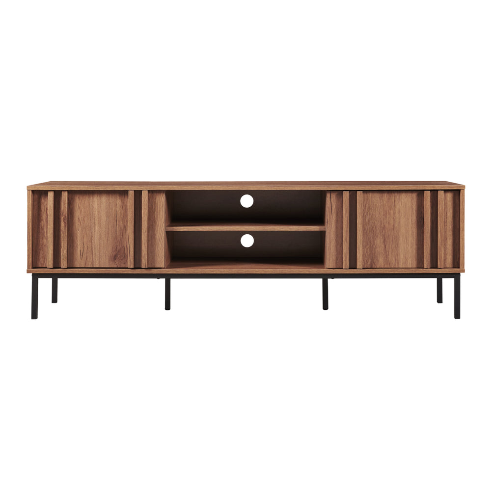Fernsehschrank Kilmandar 160x40x49 cm Walnussoptik [en.casa]