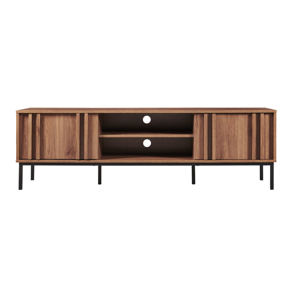 Fernsehschrank Kilmandar 160x40x49 cm Walnussoptik [en.casa]