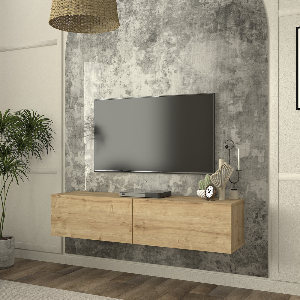 TV-Lowboard hängend Nolven [en.casa]