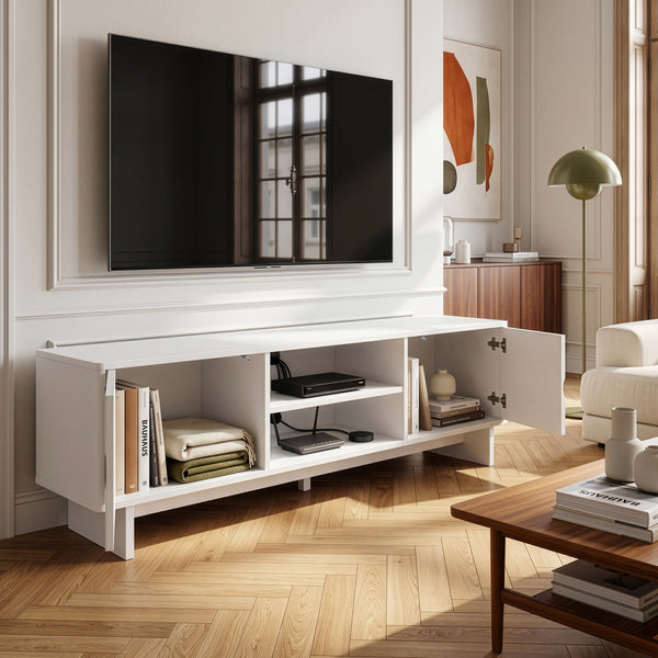 Fernsehschrank Katanshumn mit 2 Türen 150x39x45 cm [en.casa]