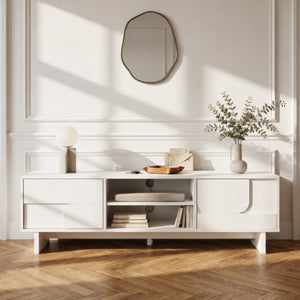 Fernsehschrank Katanshumn mit 2 Türen 150x39x45 cm [en.casa]