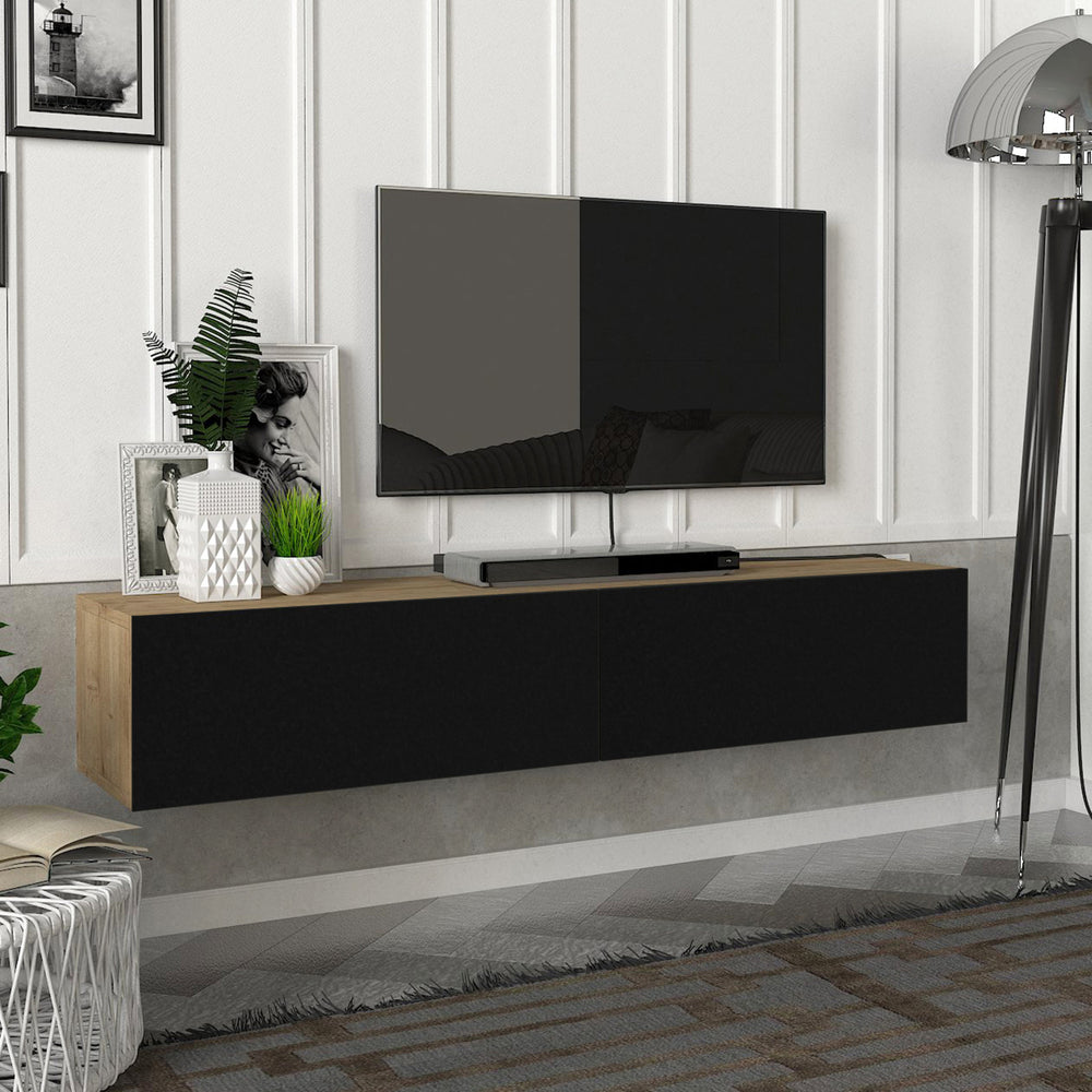 Fernsehschrank Toivakka 135x31x25cm in versch. Farben [en.casa] - premiumXL