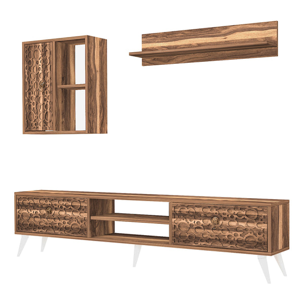 Fernsehtischset Leka 3-tlg. in verschiedenen Farben [en.casa]