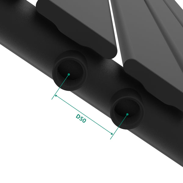 Designheizkörper Nore Schwarz 160x45cm Einlagig 790W [neu.haus]