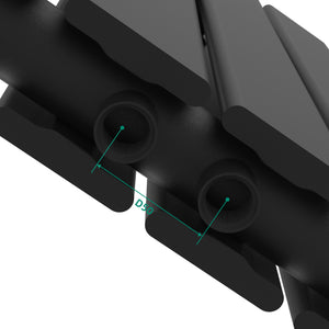 Designheizkörper Nore Schwarz 60x60cm Doppellagig 809W [neu.haus]