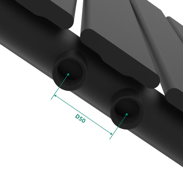 Designheizkörper Nore Schwarz 60x80cm Einlagig 616W [neu.haus]