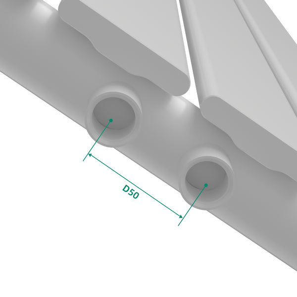 Designheizkörper Nore Weiß 160x30cm Einlagig 540W [neu.haus]