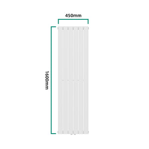 Designheizkörper Nore Weiß 160x45cm Einlagig 790W [neu.haus]
