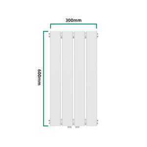 Designheizkörper Nore Weiß 60x30cm Einlagig 249W [neu.haus]