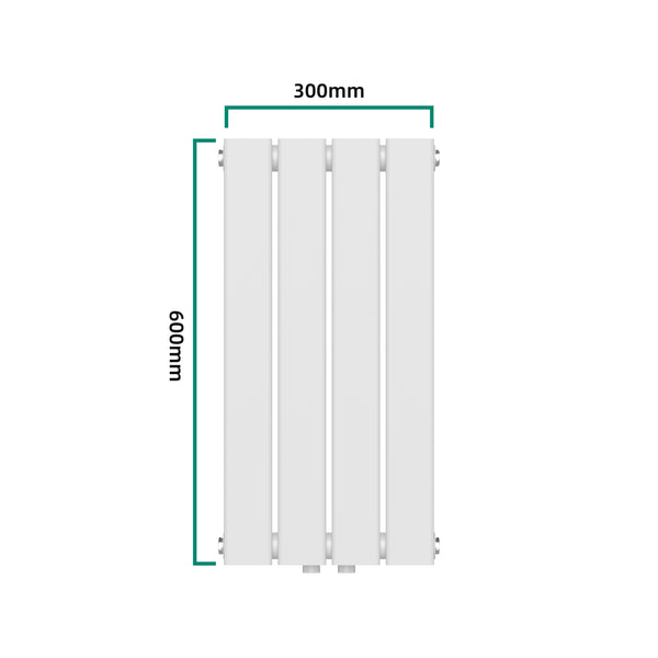 Designheizkörper Nore Weiß 60x30cm Einlagig 249W [neu.haus]