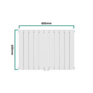 Designheizkörper Nore Weiß 60x80cm Doppellagig 1097W [neu.haus]