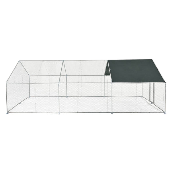 Freilaufgehege Wels mit Sonnendach in versch. Größen [pro.tec]