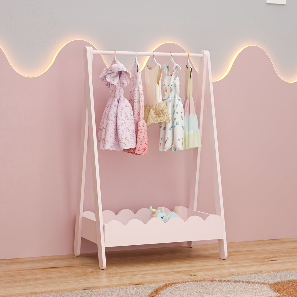 Kindergarderobe Vestnes 99x66x38 cm Cotton Candy [en.casa]