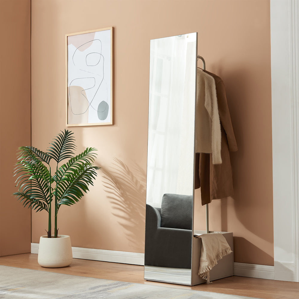 Garderobenspiegel 2-in-1 Saden 165x40x51 cm [en.casa]