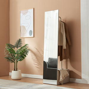 Garderobenspiegel 2-in-1 Saden 165x40x51 cm [en.casa]