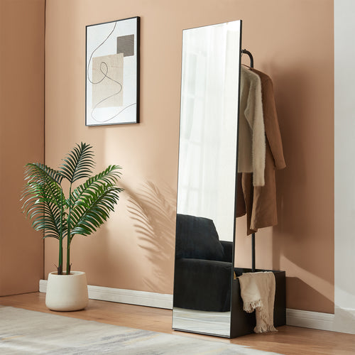 Garderobenspiegel 2-in-1 Saden 165x40x51 cm [en.casa]