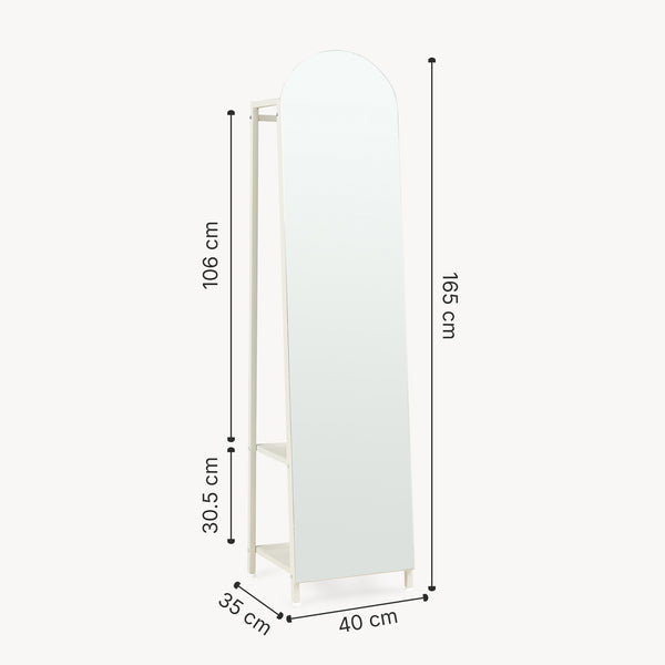 Garderobenspiegel 2-in-1 Frenraby [en.casa]