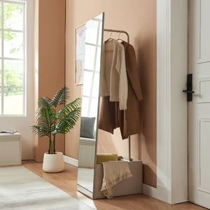 Garderobenspiegel 2-in-1 Saden 165x40x51 cm [en.casa]