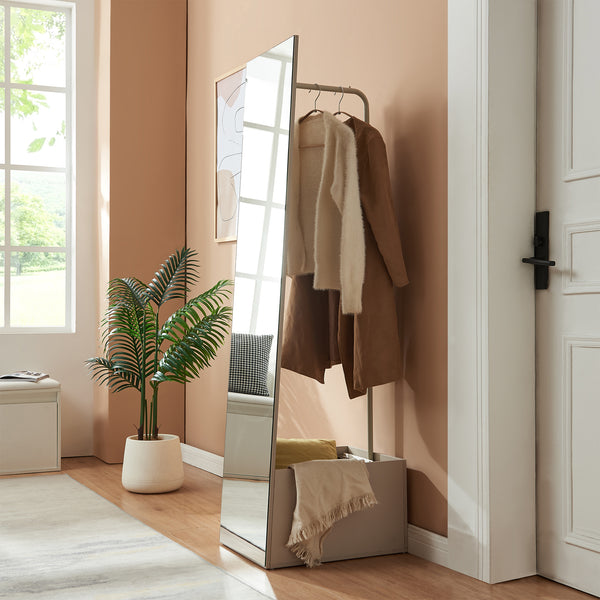 Garderobenspiegel 2-in-1 Saden 165x40x51 cm [en.casa]