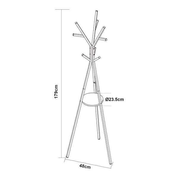 Garderobenständer Edet 179x48x48 cm [en.casa]