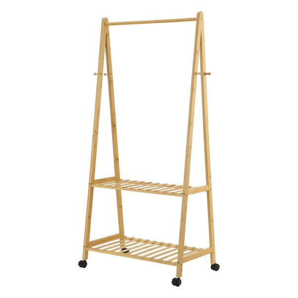 Garderobenständer Öckerö Bambus in versch. Größen [en.casa]