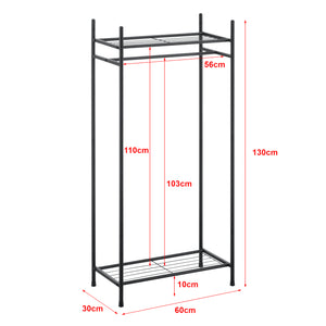 Garderobenständer Schwarz verschiedene Modelle [en.casa]