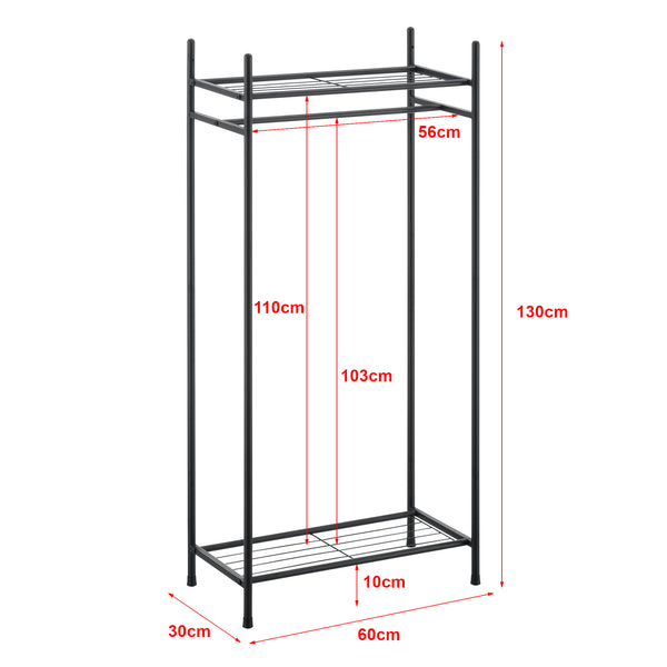 Garderobenständer Schwarz verschiedene Modelle [en.casa]