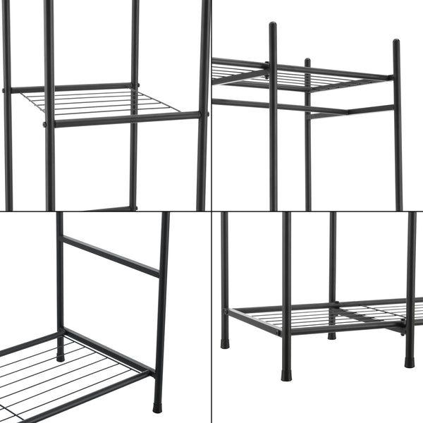 Garderobenständer Schwarz verschiedene Modelle [en.casa]