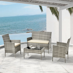 Gartenmöbelset Prazeres verschiedene Farben en.casa